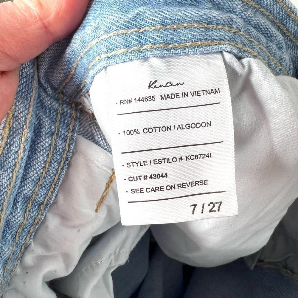 KanCan Estilo 100% Cotton Straight Leg High Rise Lightwash Denim Jeans Size 27 - Picture 10 of 16